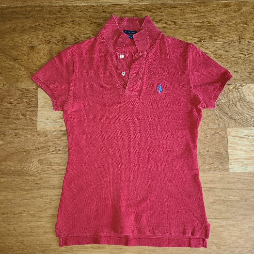 Distressed Ralph Lauren The Skinny Polo